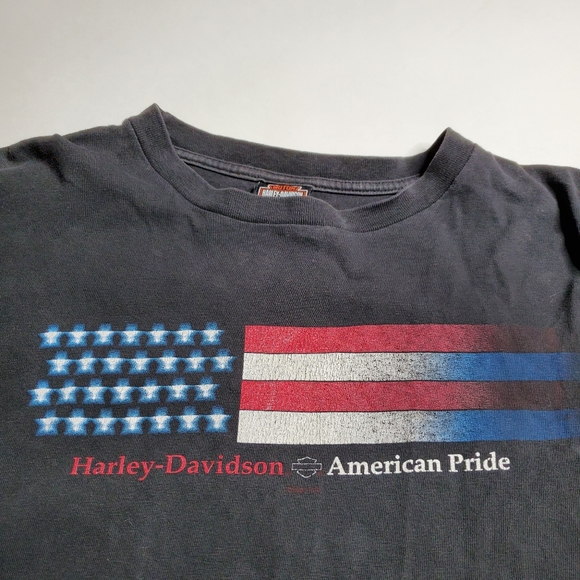 Harley Davidson's Hot Springs AR Motorcycle's American Pride Long Sleeve Size L - Picture 4 of 11